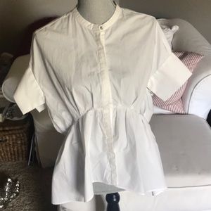 Victoria Beckham white blouse